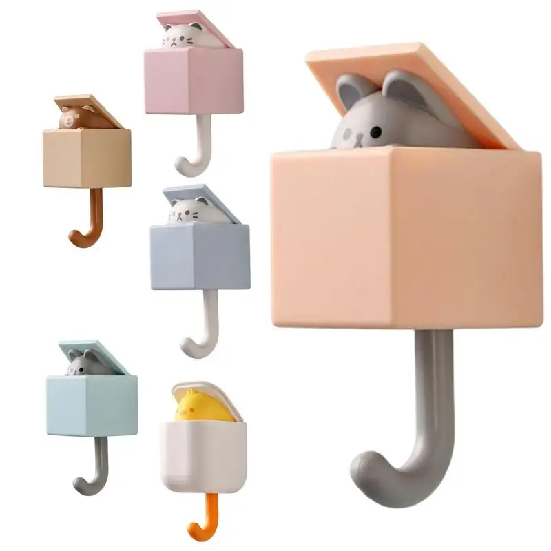 

Creative Adhesive Coat Hook Bathroom Kitchen Decorative Organizer For Coat Scarf Razor Towel Cap Coat Rack Wall Decoration Hook