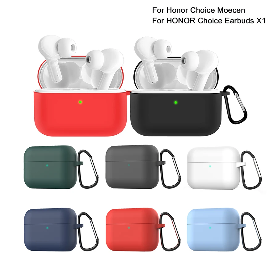 

For Huawei Honor Choice Moecen Protective Silicone Soft Cover Shockproof Earpods Case for Honor Choice True Wireless Earbuds X1