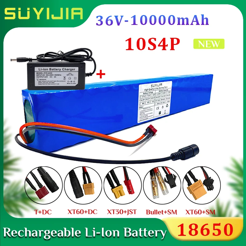 

10S4P 18650 36V 10AH Rechargeable Lithium Battery Pack Large Capacity for Electric Bicycle Electric Scooter Electric Wheelchair