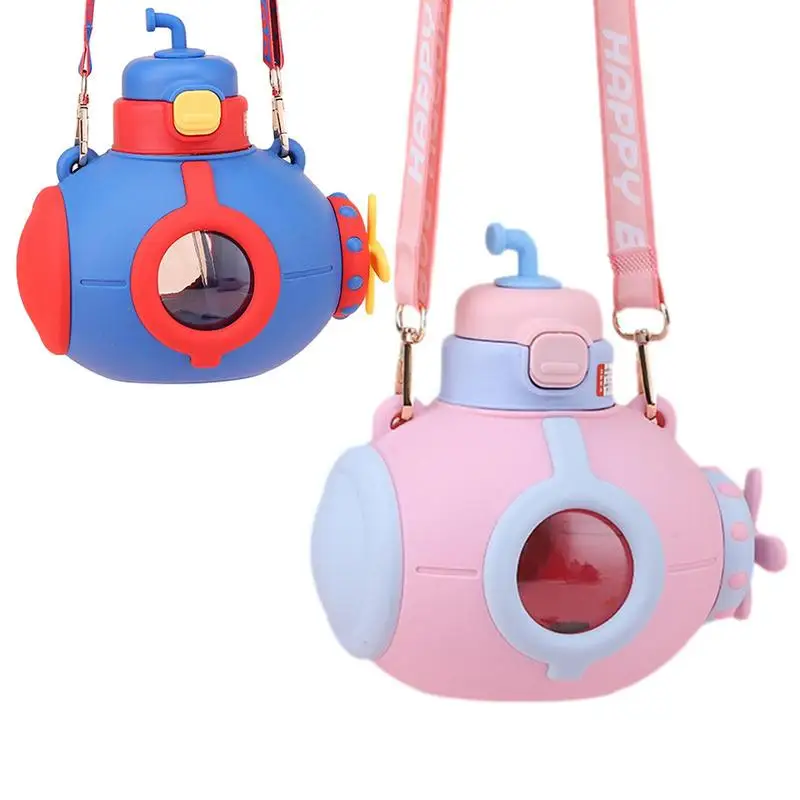 

Детская бутылка для воды, подводная лодка, чайник с ремешком, портативная Съемная подводная лодка, игрушка для студентов и детей