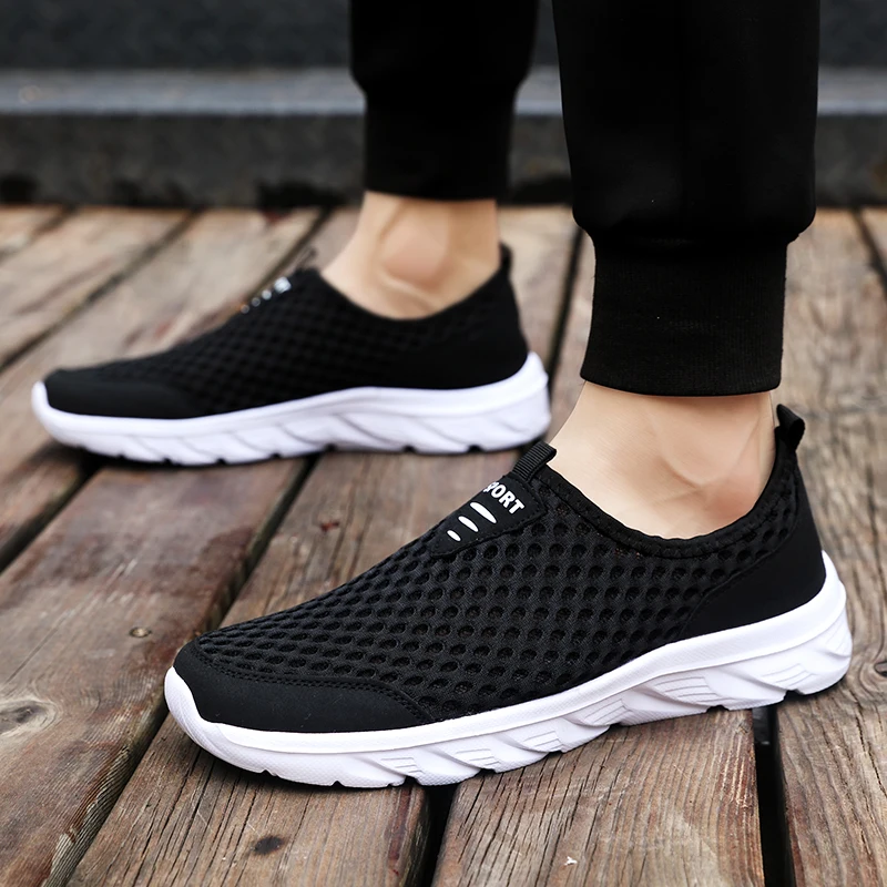 

838 Men Summer Mesh Breathable Shoes Lightweight Sneakers 2023 New Fashion Casual Walking Loafers Zapatillas Hombre