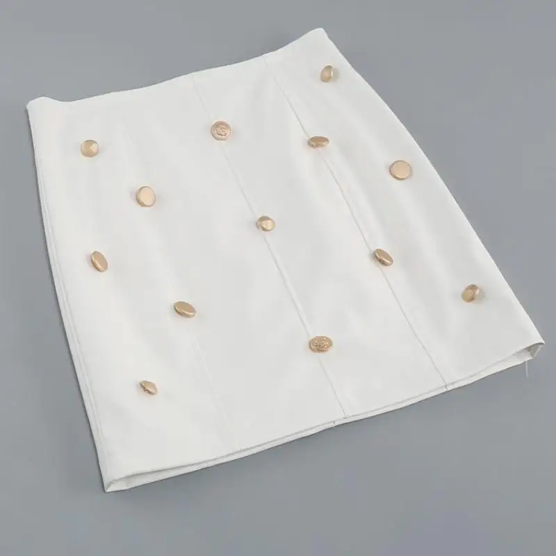 Женские облегающие костюмы из искусственной кожи белые топы на пуговицах и