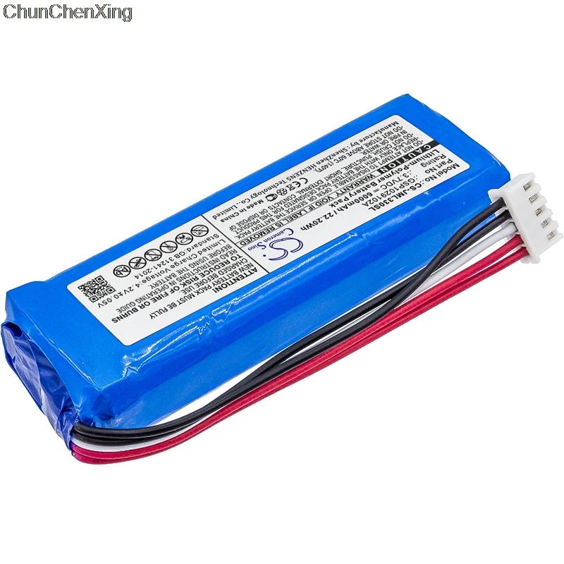 Аккумулятор Cameron Sino GSP1029102A(CS-JML330SL) для JBL Charge 3 дважды проверьте место 2 красных и