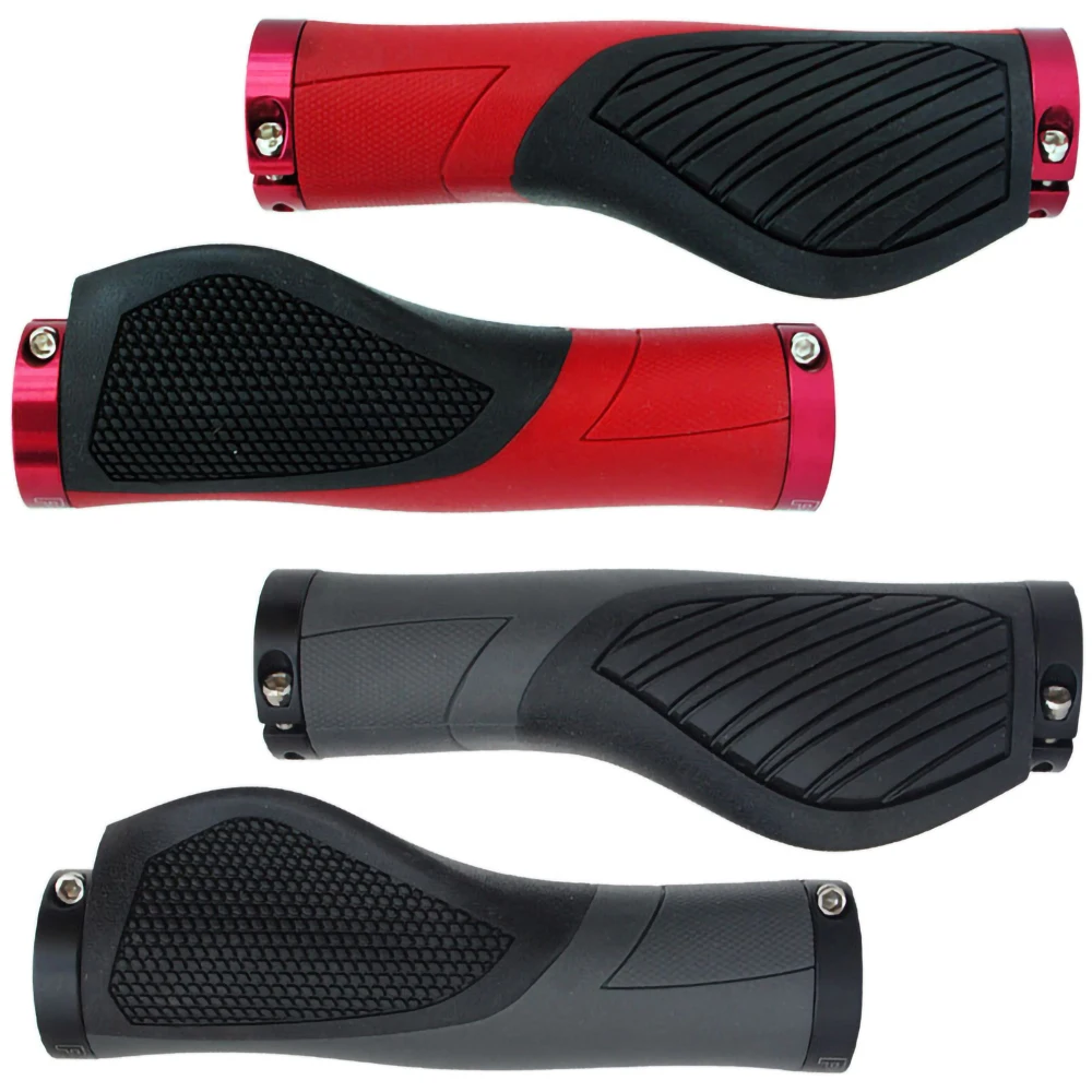 

Propalm PRO-D1970EP2 Mountain Road Bike Grips Rubber Anti-Skid Handle Bar Covers Aluminum Lock Ring Bicycle Accessories