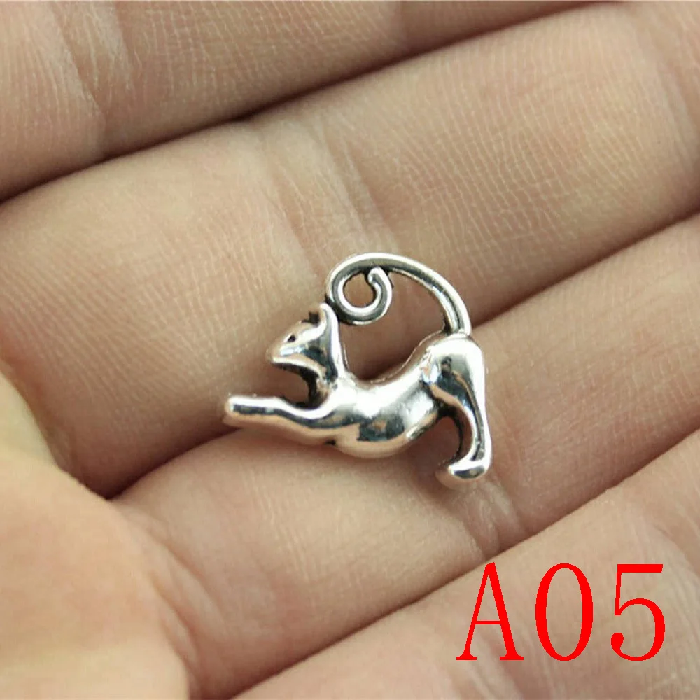 Cat And Mouse Charm Pendant Jewelry Findings Components Handmade | Charms