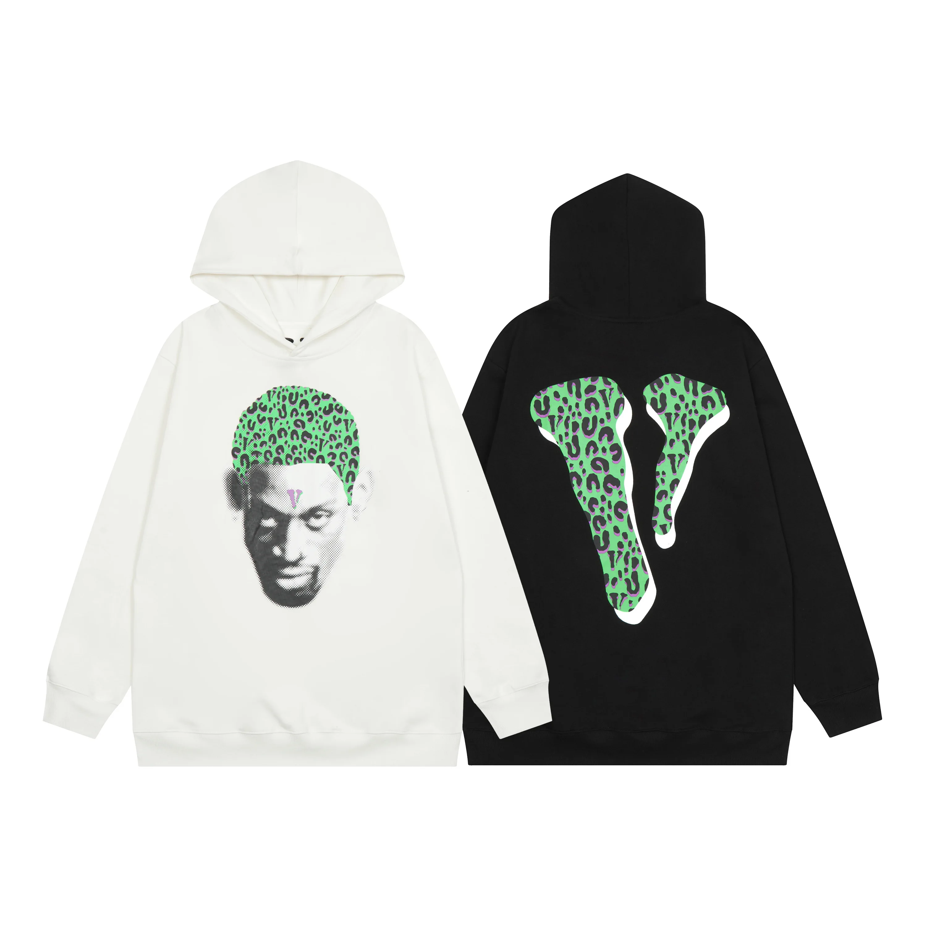 

2023 hot VLONE Autumn Winter Warm Hoodies Female Couple Loose Street Sweatshirts Hip Hop Trend Men's Casual Printing hoodies