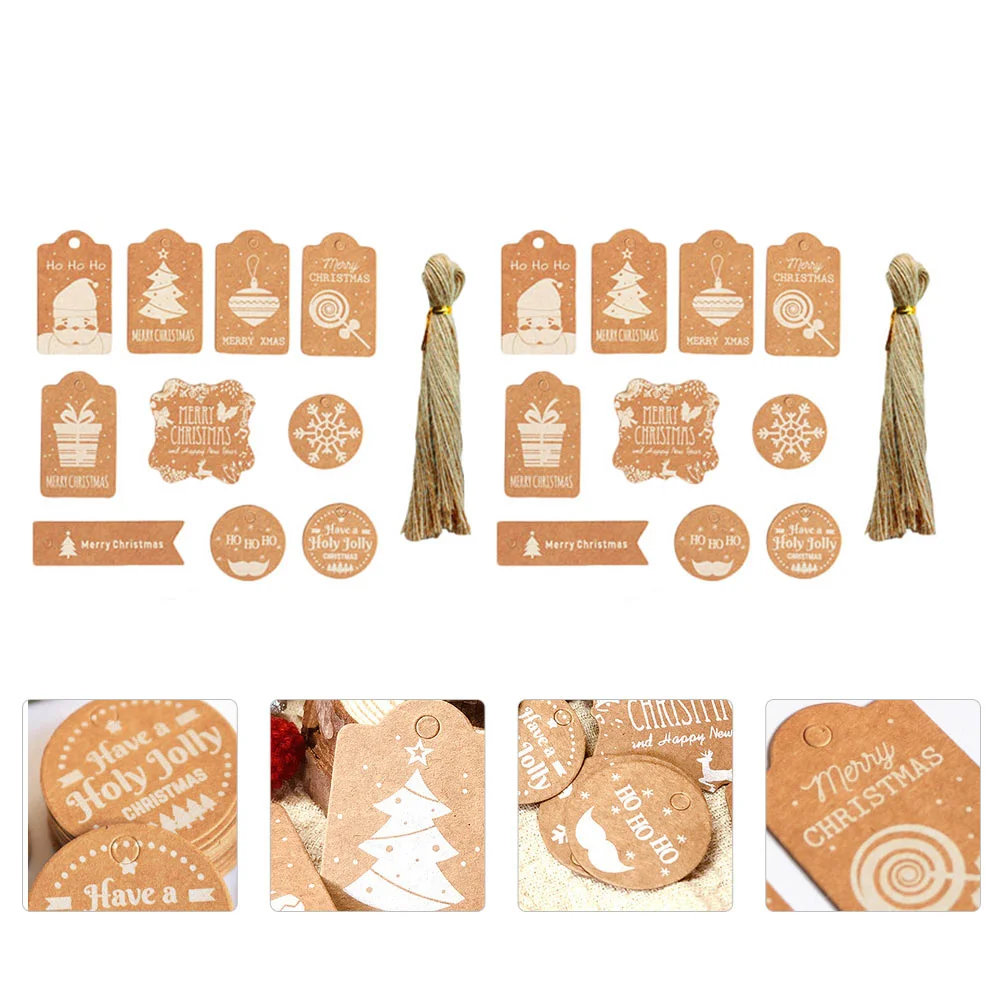 

Tags Christmas Giftpaper Kraft Rope Hangingtwine String Party Decorativelabels