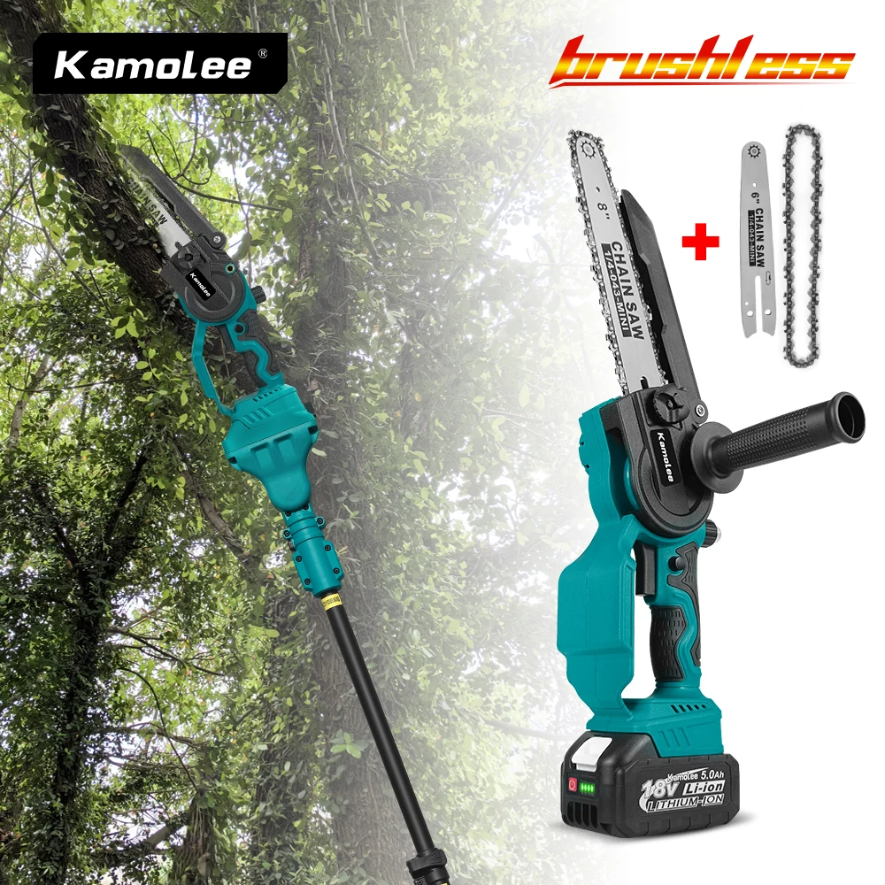 Kamolee 6-дюймовая + 8-дюймовая миниатюрная бесщеточная электрическая пила