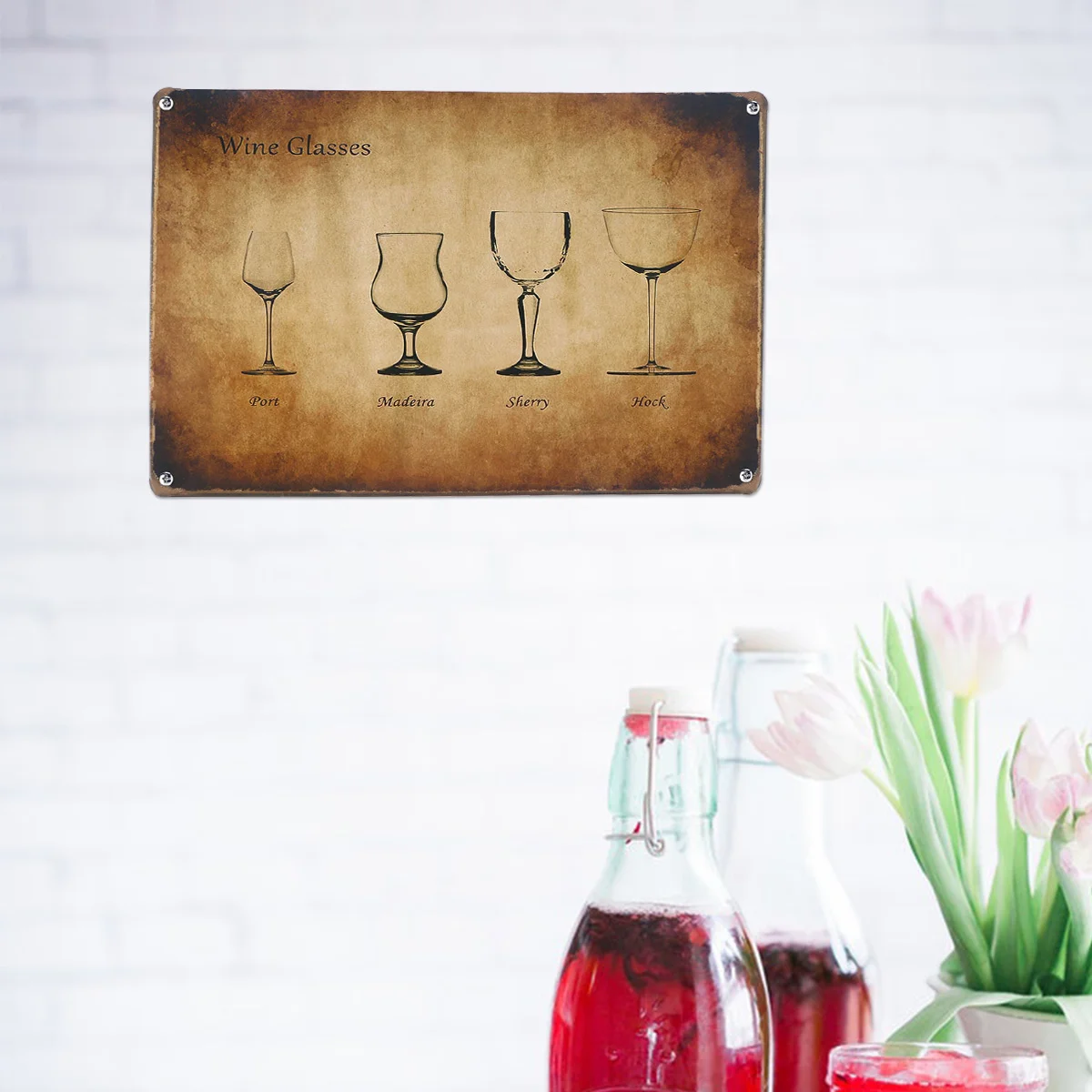 

1pc Painting Decorative Vintage Tin Signs Sign Painting for Coffee Shop Home Wall Office