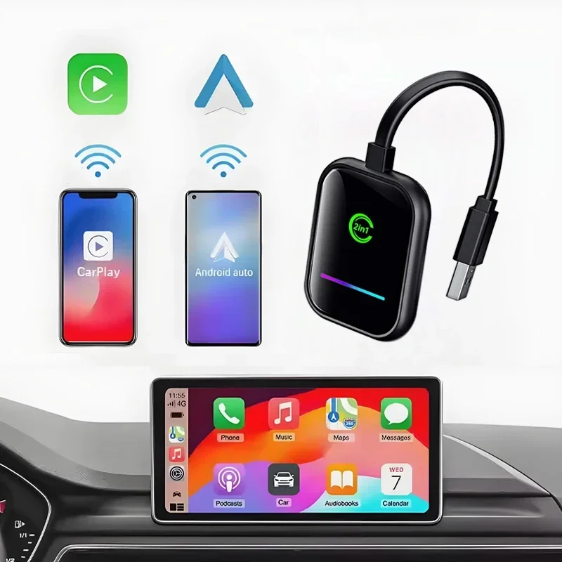 Для Nissan Armada с USB-адаптером питания Carplay Android Auto 5 ГГц Wi-Fi Plug and Play Мини-адаптер Auto Connect Smart Box (art.: 3920cd606fd3c) - 3920cd606fd3c