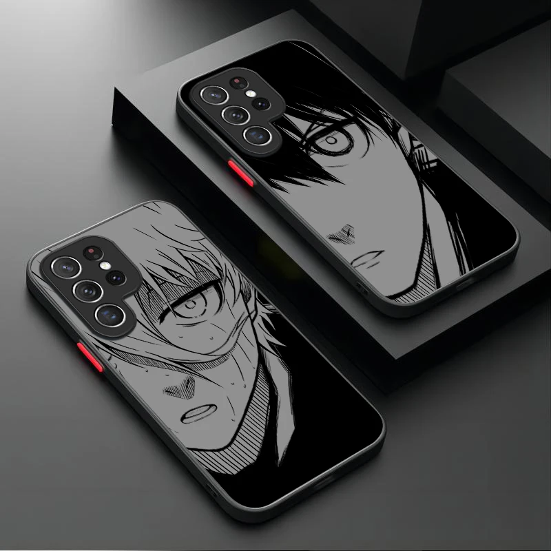 Фото Чехол Hot Anime Blue Lock Isagi Nagi для Samsung Galaxy S25 S23 S24 Ultra S22 S21 Plus FE A56 A36 A26 A16 A06 A15 A25 A35 A55 5G №1