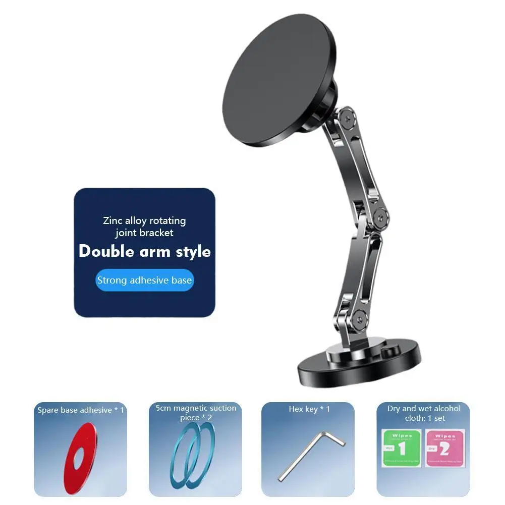 

Magnetic Car Phone Holder 360 Degree Rotation Adjustable Foldable Magnet Mobile Phone Stand for Tesla Model 3/Y/X/S Accesso C4Q4