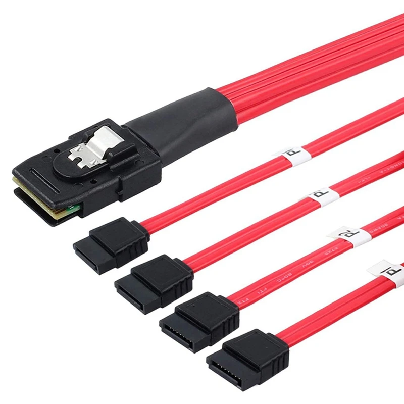 Кабель Mini SAS — 4 SATA с разъемом папа SFF-8087 гнезда Многоконтактный кабель