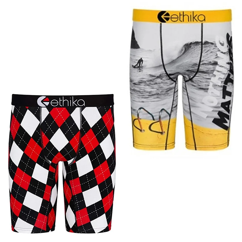 

Мужские камуфляжные шорты Ethika, модные повседневные боксеры с принтом акулы