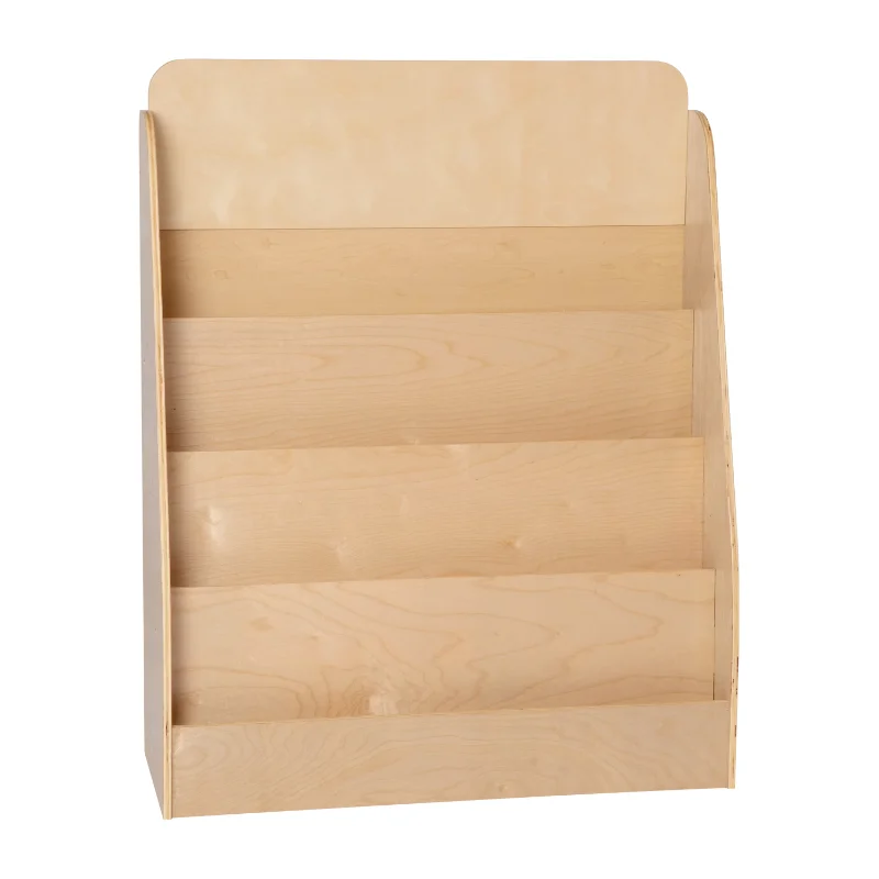

Flash Furniture Hercules Kids 4 Shelves Classic Wooden Classroom Storage, Natural
