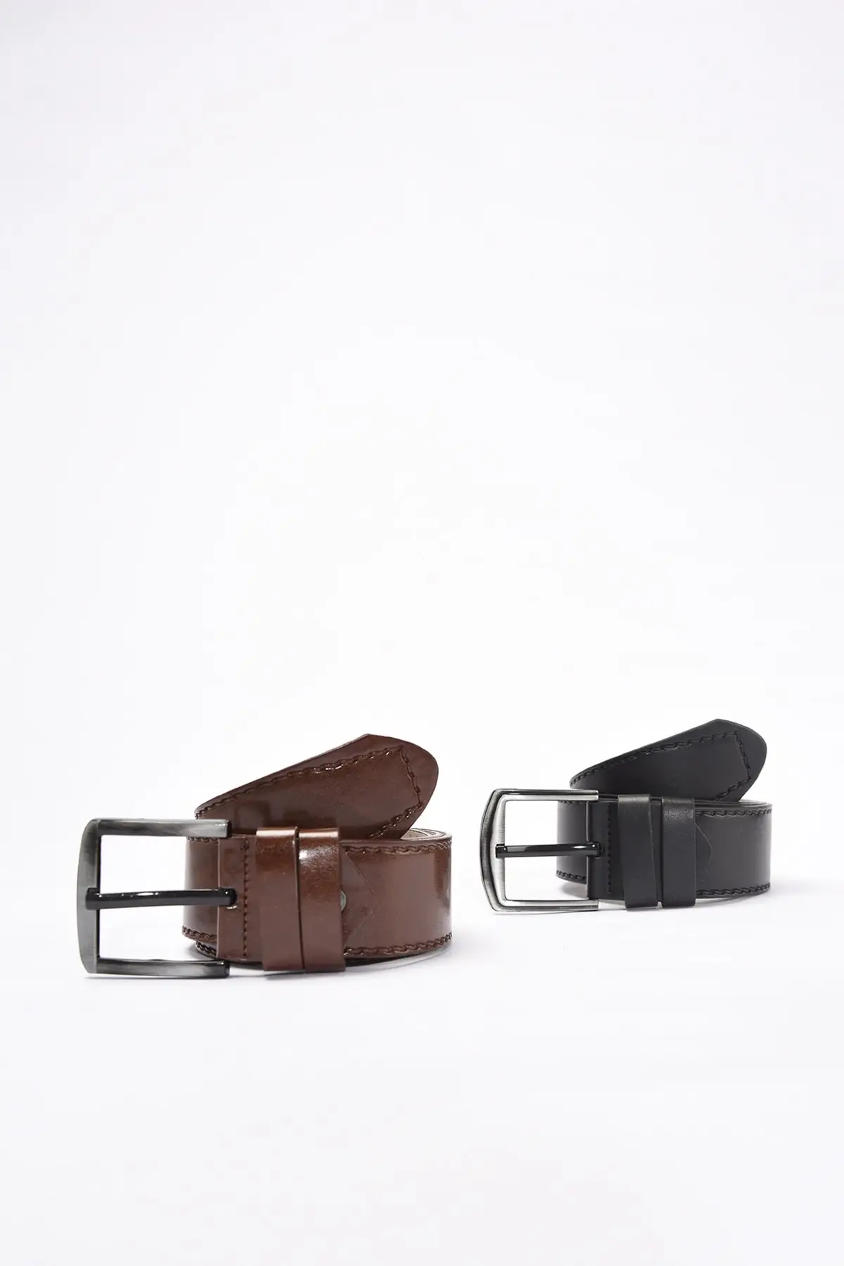 

Trendyol Male 2'li Faux Leather Belt TMNSS21KE0108