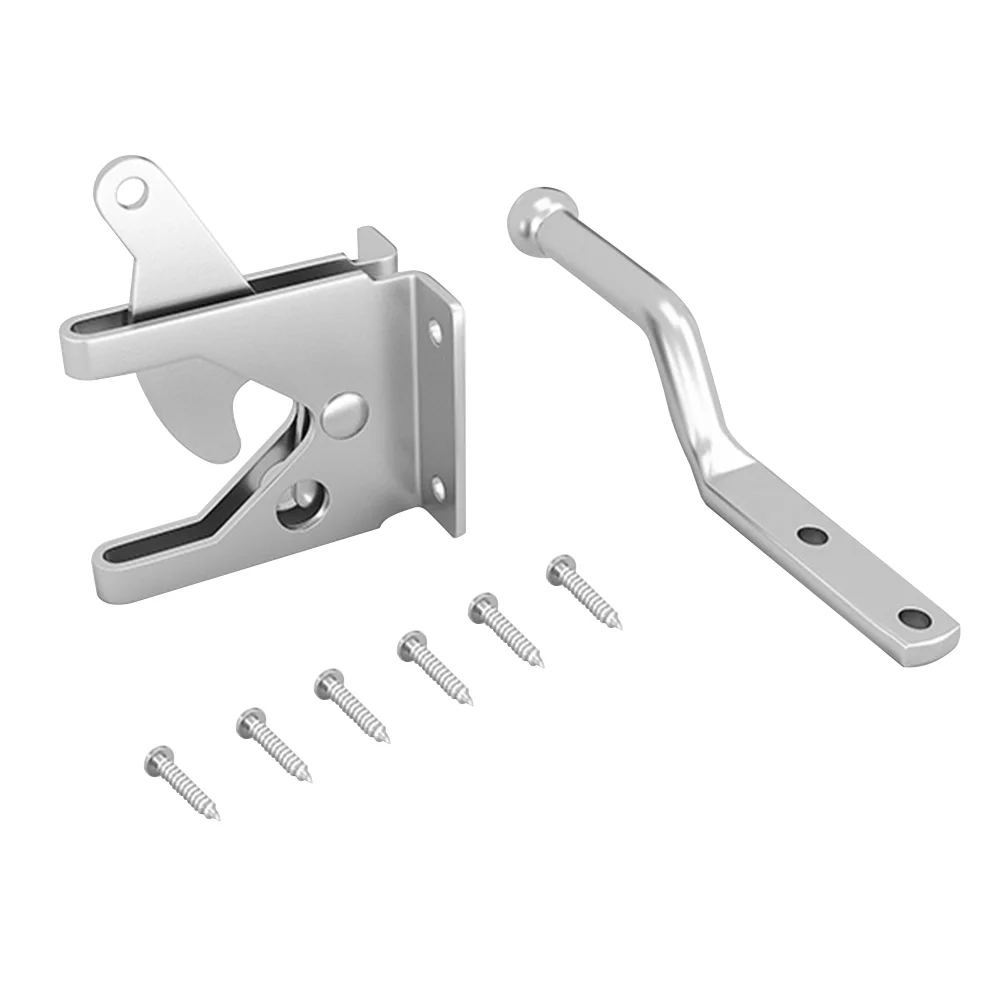 

1 Set Heavy Duty Gate Gravity Locking Automatic Wood Fence Gate Lock