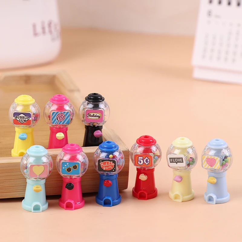 

1PC Doll House Mini Color Egg Twisting Machine Candy Machine Dollhouse Simulation Game Props DIY Decoration Toy