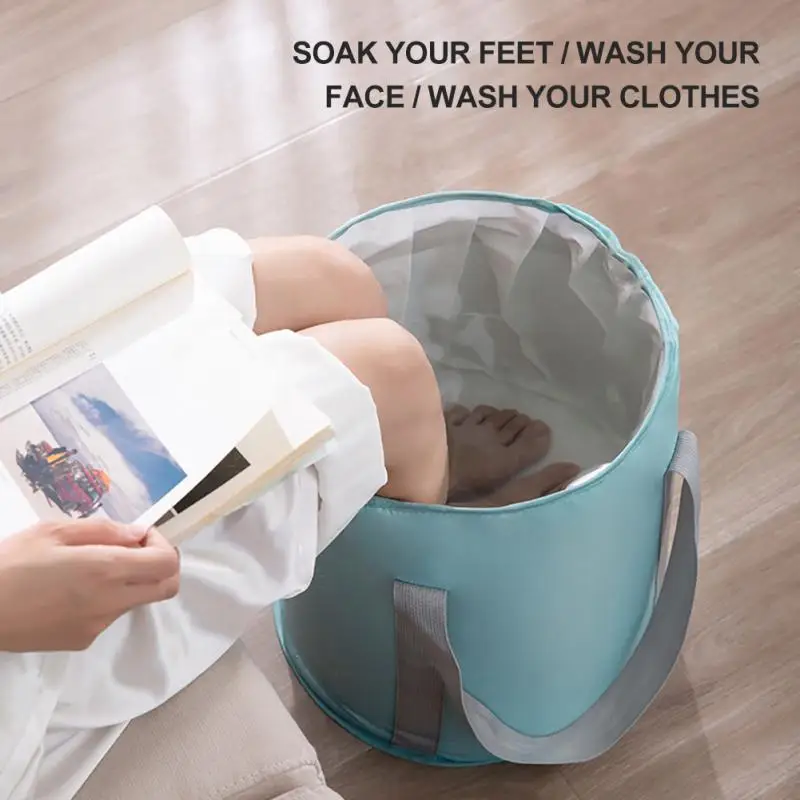 

Foot Outdoor Foot Bathing Foldable Bag Bucket Dormitory Travel Type Foot Basin Washing Portable Soaking Insulation