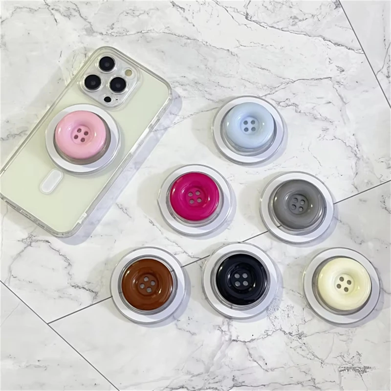 Корейская милая цветная кнопка магнитный держатель ручка Tok Griptok подставка для