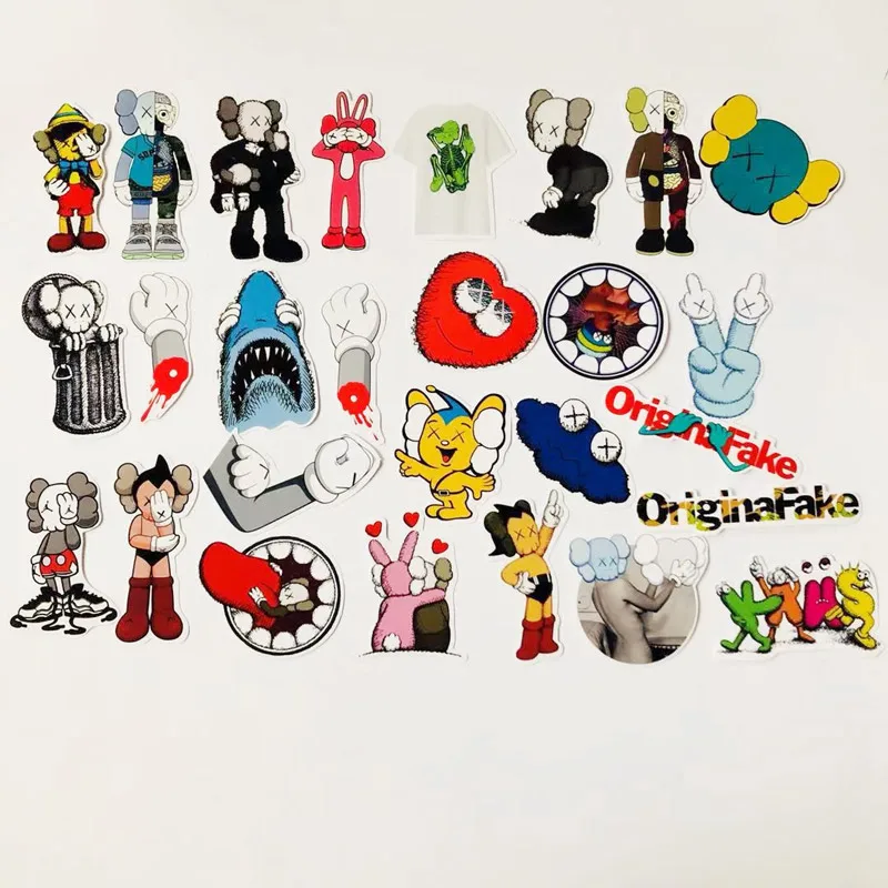 Оригинальные наклейки 27 шт./лот модная аниме-игрушка из ПВХ подарок для мальчиков