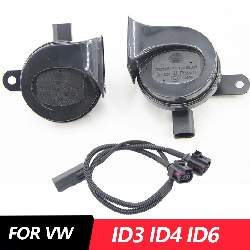 

Автомобильный электрический звуковой сигнал в виде улитки, подходит для id3 id4 id6 vw, автомобильный модифицированный 12 В, двухтональный звуковой сигнал, автомобильный звуковой сигнал