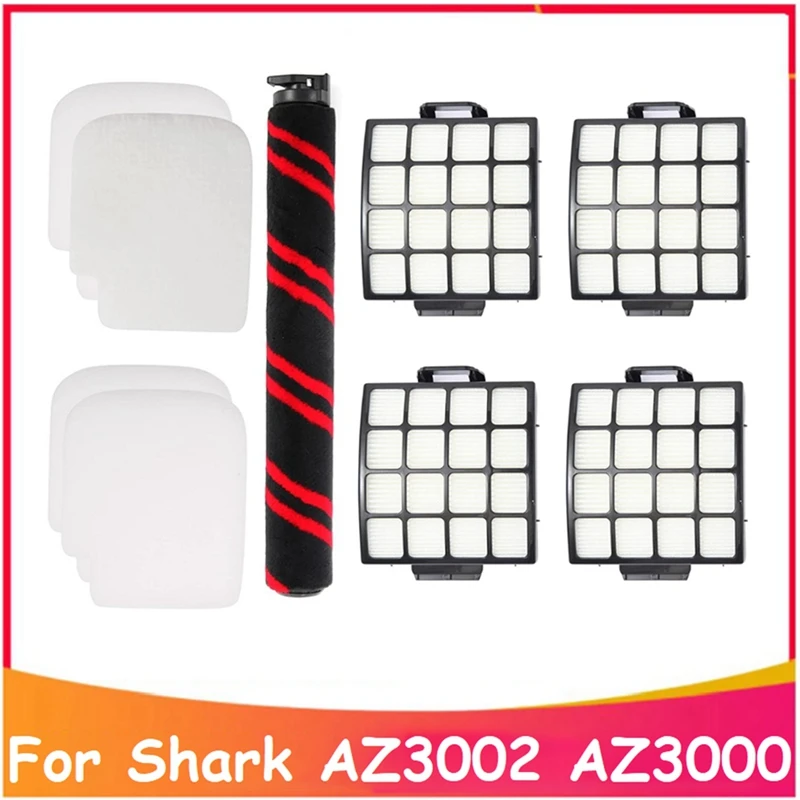 

9 Pcs Roller Brush HEPA Filter Roller Brush Replacement Spare Parts For Shark AZ3002 AZ3000 Vacuum Cleaner