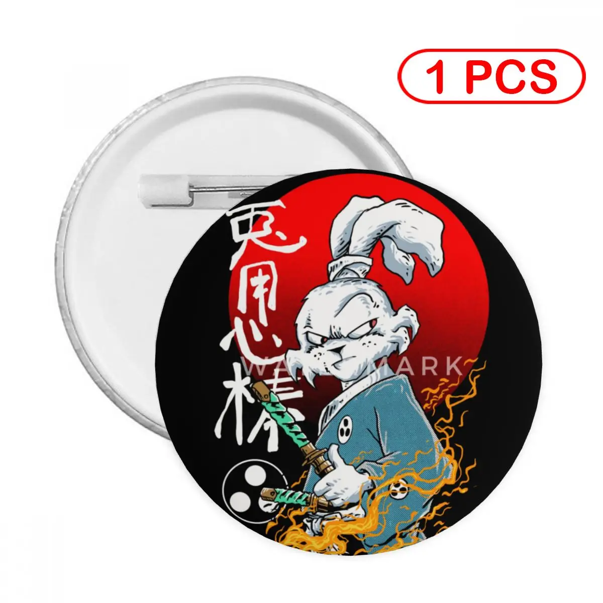 

Значок Usagi Yojimbo, круглый значок, аксессуар для растений