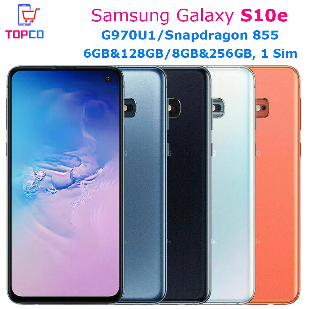Samsung Galaxy S10e G970U1 оригинальный LTE Android мобильный телефон Snapdragon 855 Восьмиядерный 5 8