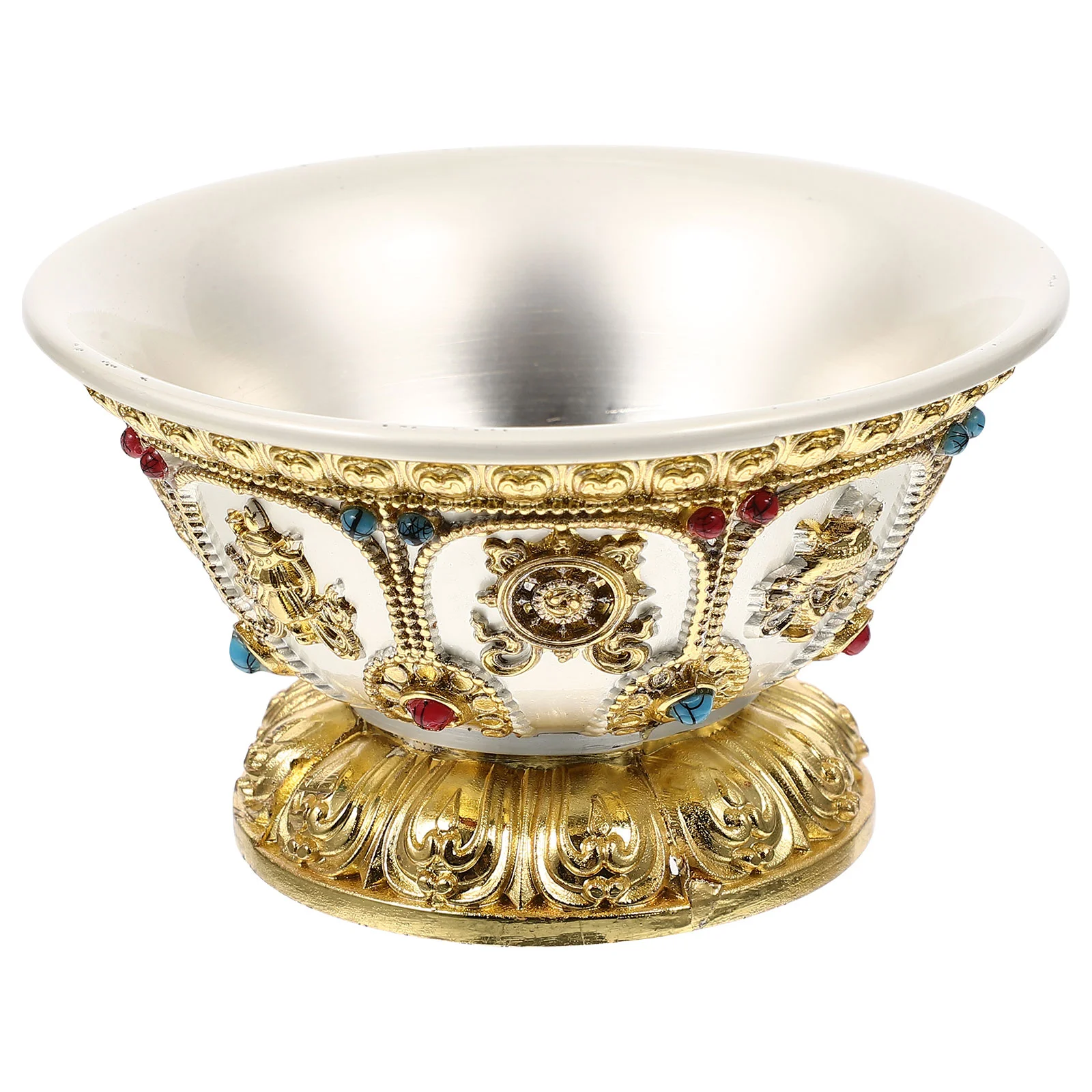 

Gold Chalice Cup Tabletop Accessories Decorative Ashtray Temple Offering Bowl Desk Topper Offerings Worship Bowl