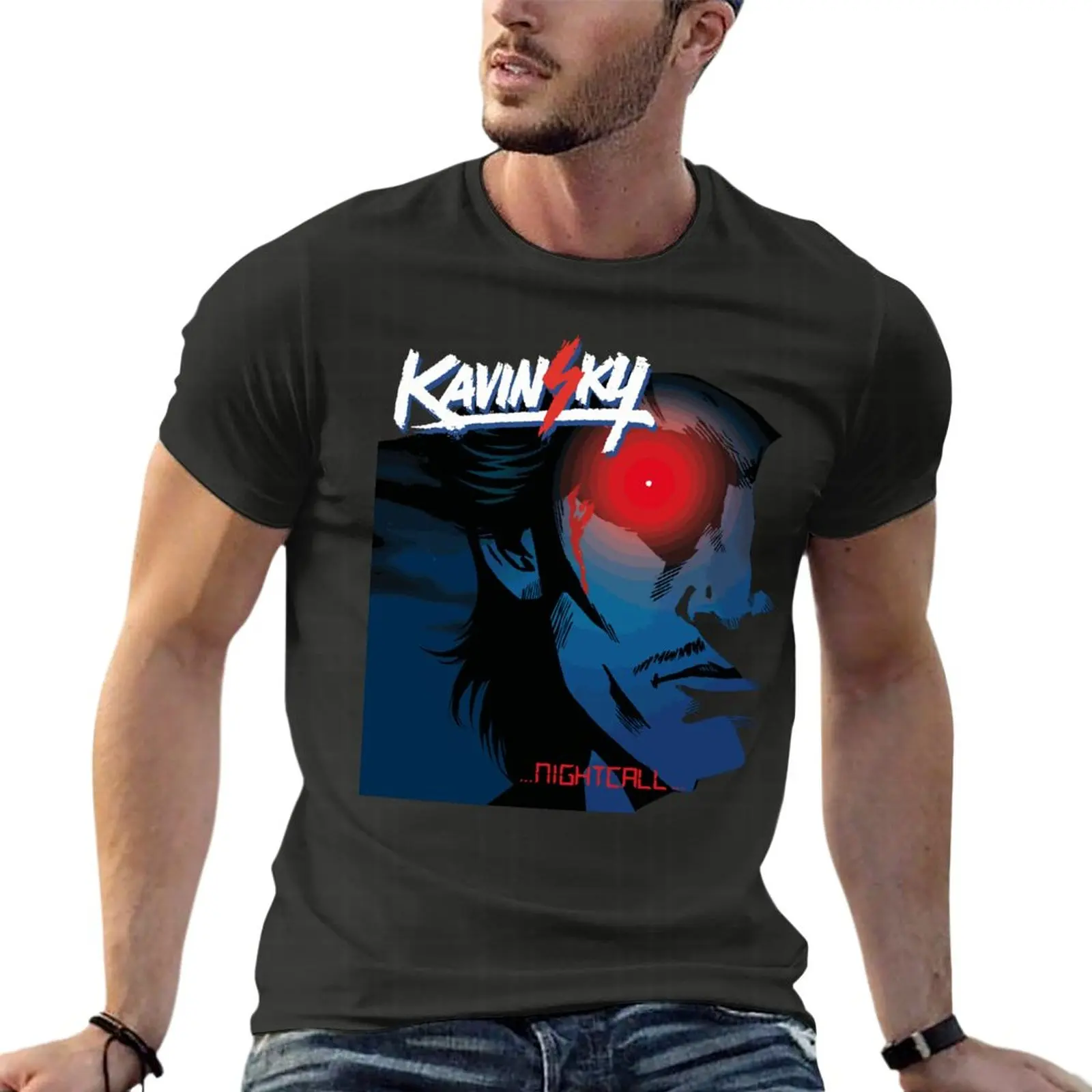 Мужская футболка с коротким рукавом, в стиле панк