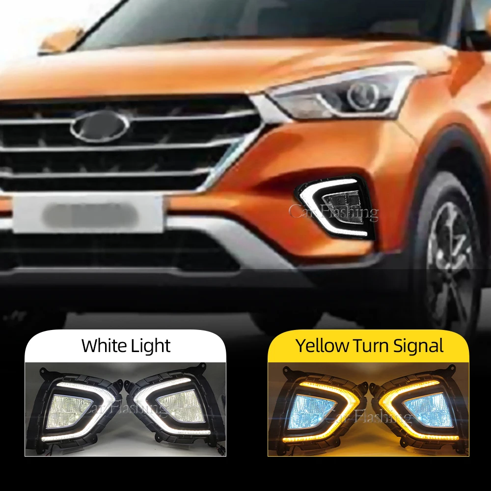 Дневные ходовые огни для Hyundai Creta IX25 2017 2018 2019 2020 1 пара