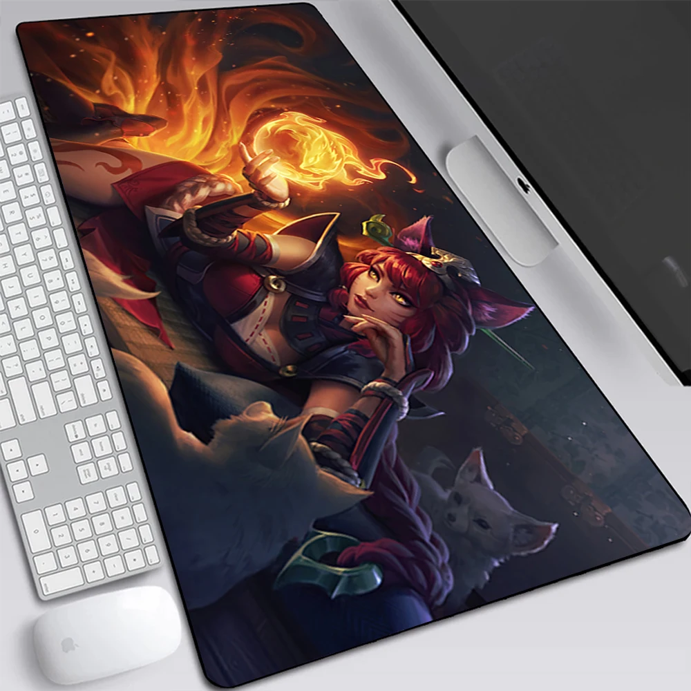 

Большой игровой коврик для мыши Genshin Impact Yoimiya, компьютерный коврик для мыши для ноутбука, коврик для клавиатуры, Настольный коврик для ПК, гей...