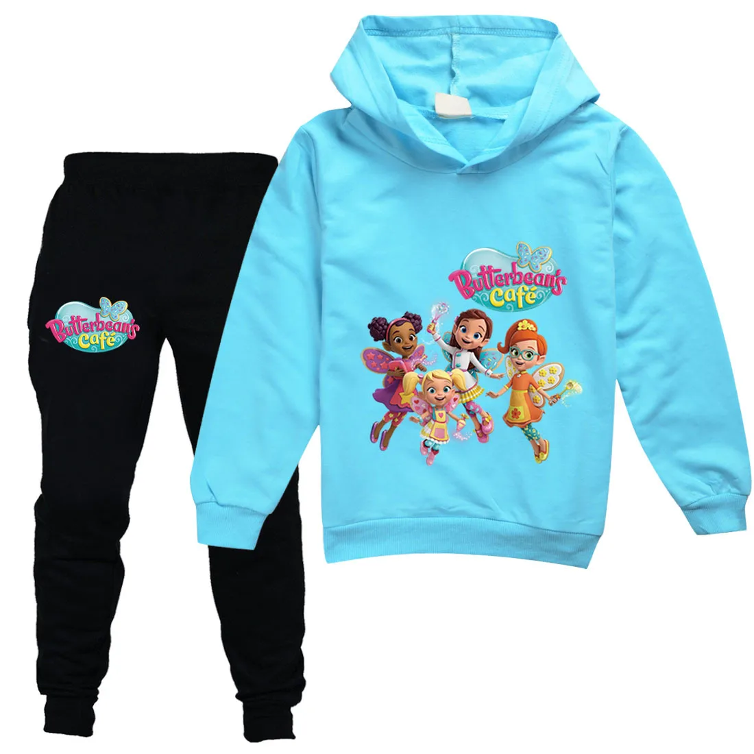 Кофта с капюшоном и штаны для мальчиков девочек 2 предмета