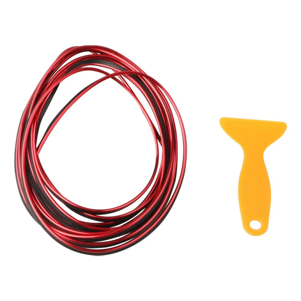 

Stylish And Cool Flexible Strip Decorative Strip Decor Edge Gap Line Purple Silver 5 M Accessories Car Interior