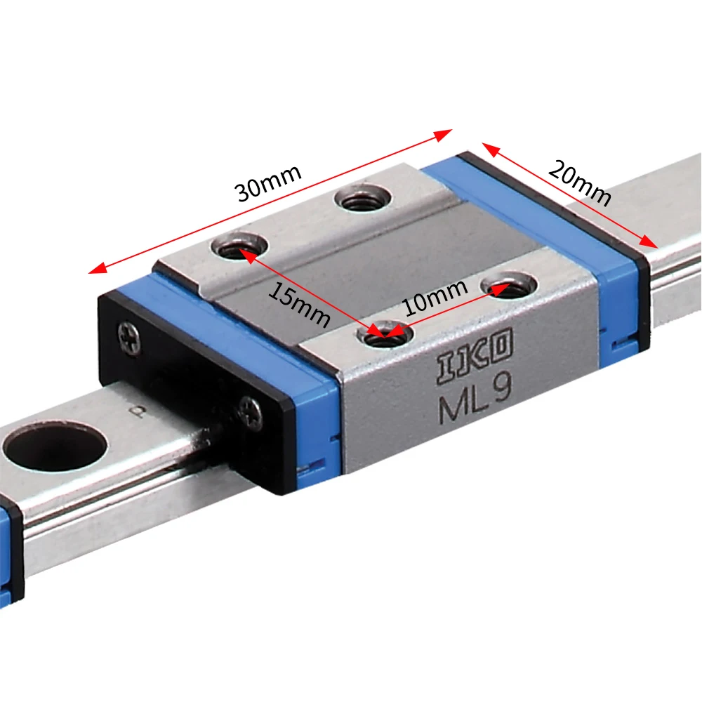 IKO ML9 MLC9 MLG9 MLL9 Линейный блок Линейная направляющая Ползунок подшипник