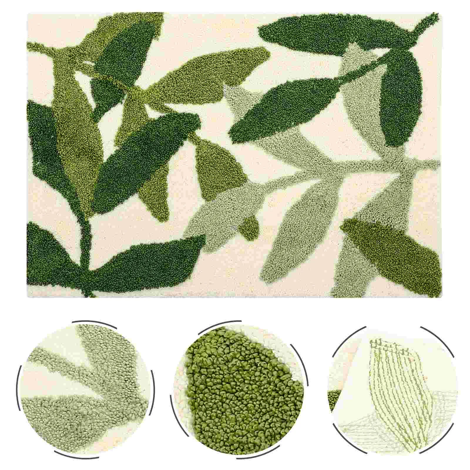 

Mat Floor Absorbent Non Ground Slipping Entry Roomdoor Home Decor Simple Rug Bath Leaves Carpet