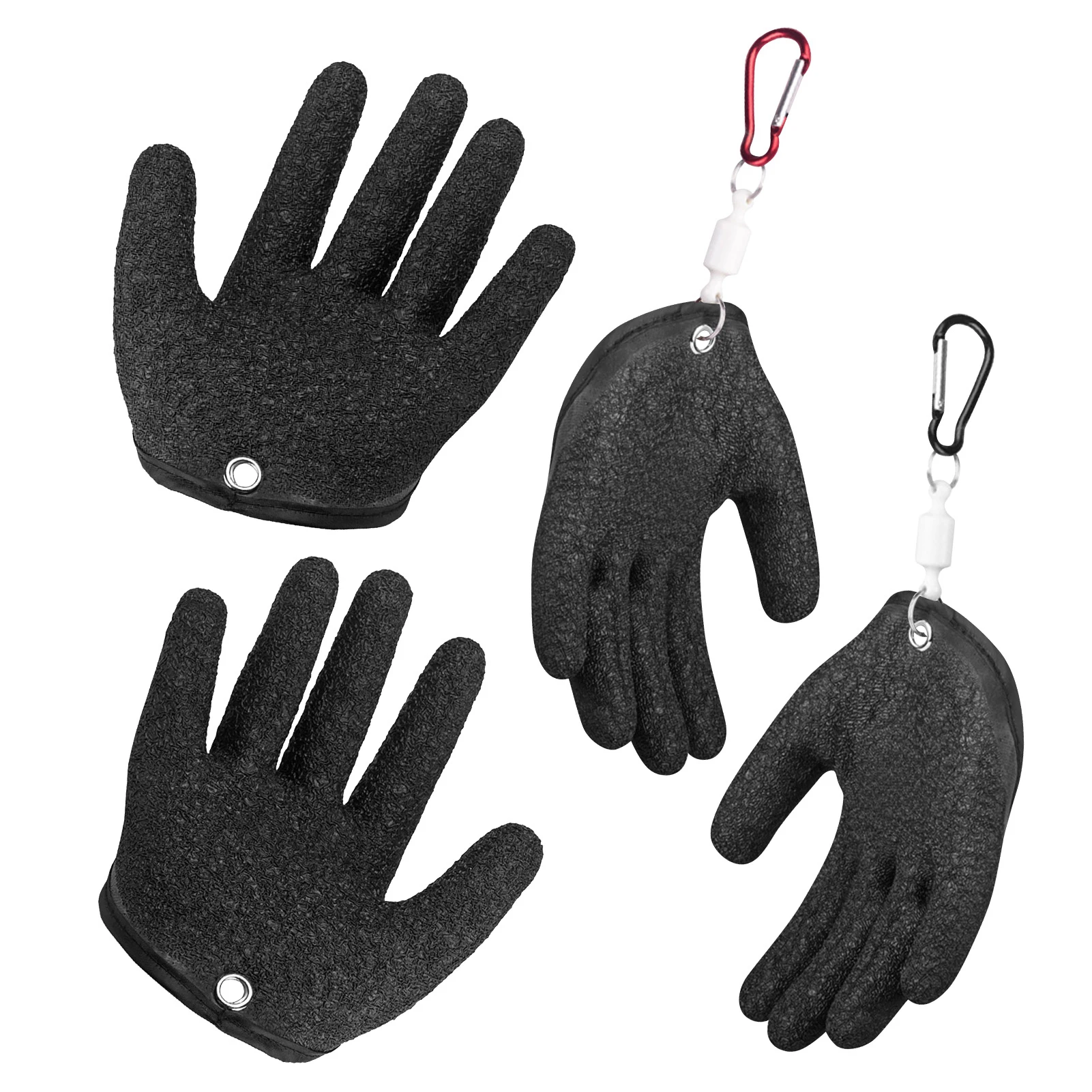 

Рыболовные Перчатки, Нескользящие рыболовные перчатки с защитой от проколов, дышащие рыболовные перчатки, рыболовное снаряжение слева/спр...