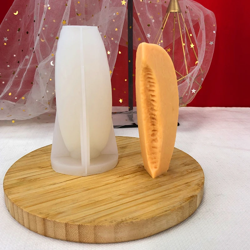 

Новая 3D имитация канталупа, реквизит для фотографий, силиконовая форма для свечей, эпоксидная смола, домашний декор, товары для изготовлени...