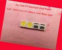 100pcs 3030 smd lamp beads 6v 200ma specially for led tv backlight strip lamp led tv bar