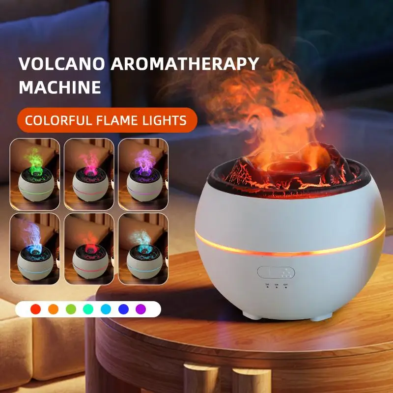 

Flame Aroma Diffuser Household Desk Aromatherapy Humidifier
