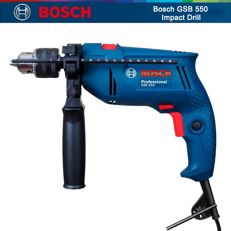 Bosch Professional GSB 550 Ударная дрель Вт Многофункциональная электрическая отвертка