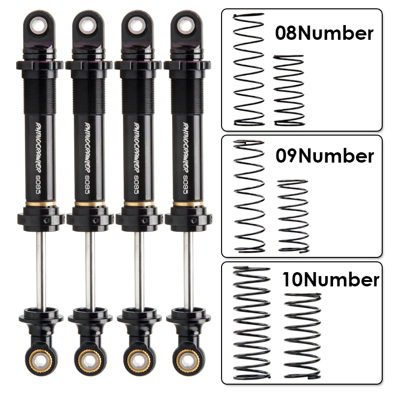 Высококачественный полностью металлический амортизатор Rhinocrawler S095 для радиоуправляемого гусеничного автомобиля 2-6 кг 1/10 MOA, вала SCX, TRX