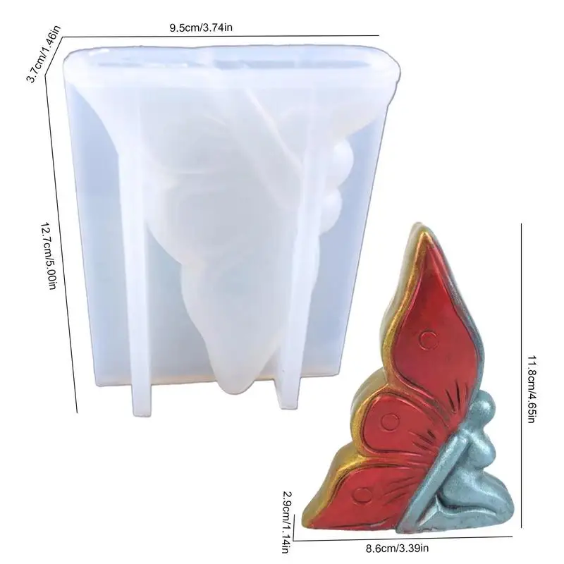 Уникальные формы для свечей 3D литья из эпоксидной смолы ангела силиконовые
