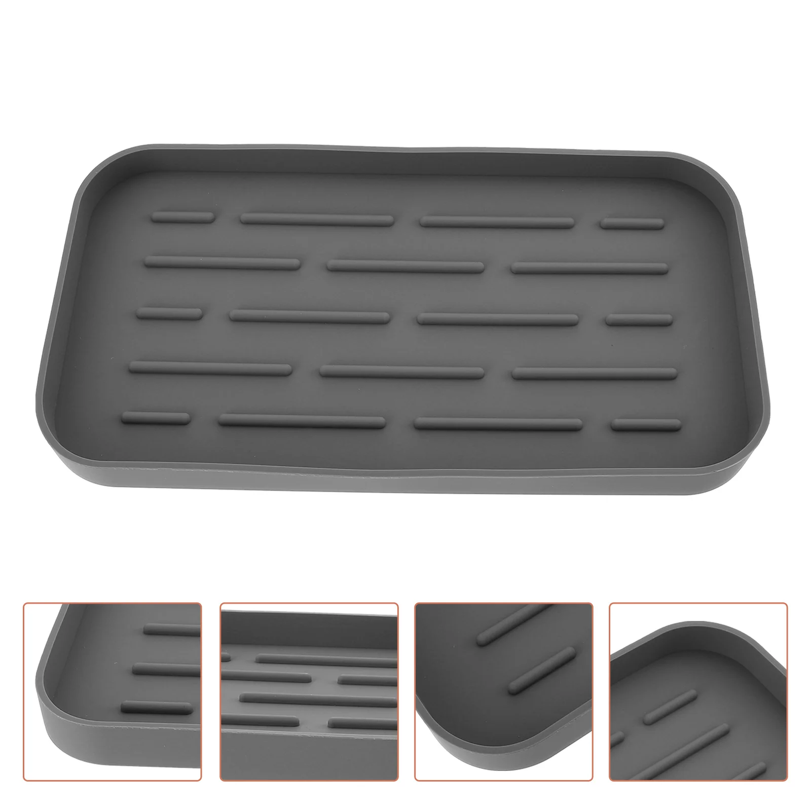 

Household Drying Tray Kitchen Anti-scald Mat Hotel Drying Mat Silicone Storage Tray