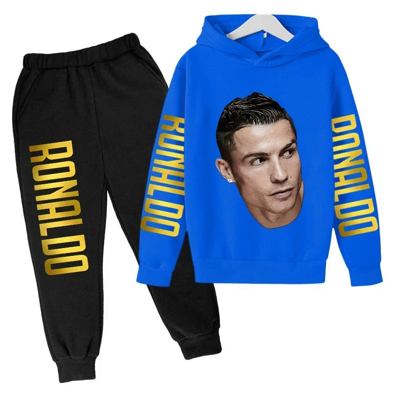 Demisaison Sports Inga С Принтом Роналлави Для Мальчиков И Девочек Пуловер Капюшоном Топ