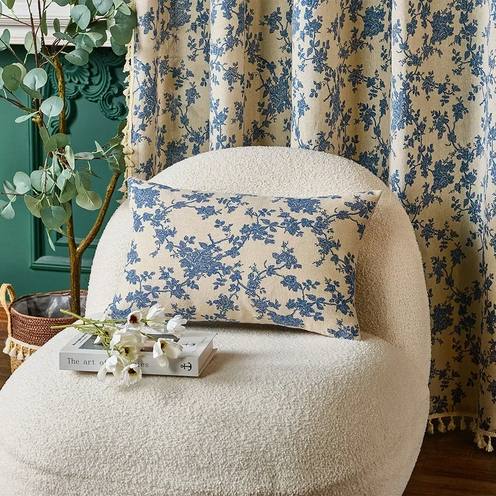 LEEJOOM наволочка с цветочным принтом для автомобиля офиса дивана 30x50/45x45/30x50 см 1 шт.