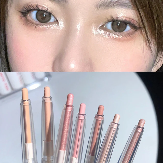 Diamond Eyes Pencil Shiny Glitter Eyeshadow Pen Eyeliner Pearlescent Matte Highlight Pen Brighten Silkworm Makeup Tool Cosmetics 1