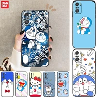 cute jingle cat doraemon phone case for xiaomi redmi 11 lite pro ultra 10 9 8 mix 4 fold 10t black cover silicone back prett
