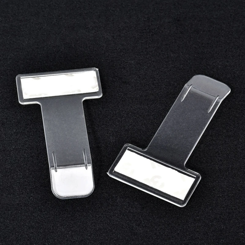 

Windscreen Ticket Holder Organizer 1/2/4Pcs 7.5x4x0.1cm Holder T Shape Ticket Clip Vehicle Work Pass Practical